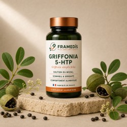 Griffonia 5-HTP 200 gélules — Moral, sérénité, sommeil | Framedis