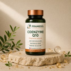 Coenzyme Q10 60 gélules — Anti-âge cellulaire, cœur, énergie | Framedis