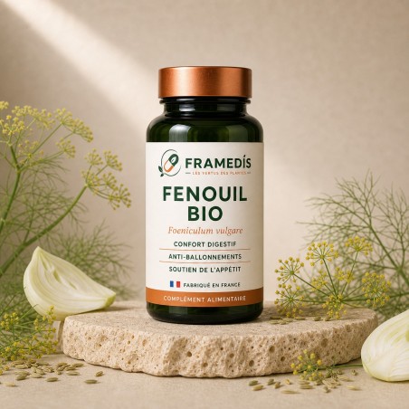 Fenouil BIO 200 gélules — Digestion, ballonnements et confort | Framedis