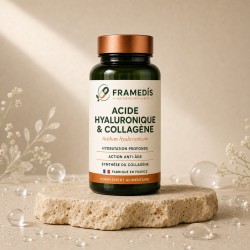 Acide Hyaluronique 90 gélules — Anti-âge, hydratation, collagène | Framedis