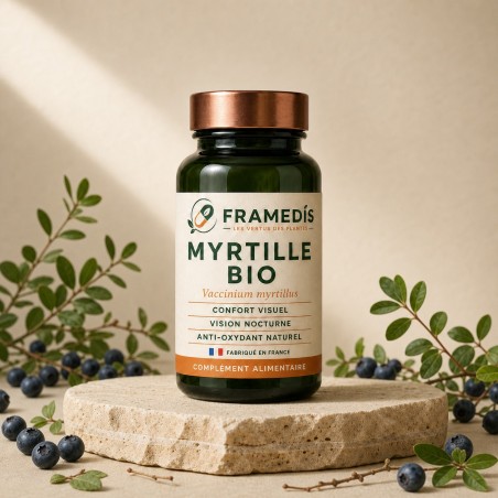 Myrtille BIO 200 gélules — Vision, rétine et anti-oxydant | Framedis