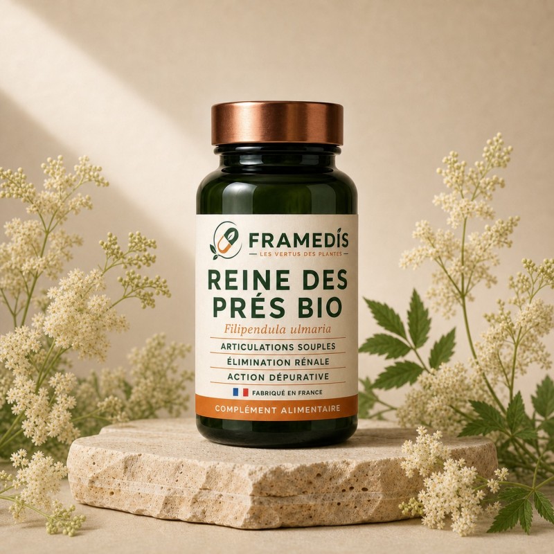 Reine des Prés BIO 200 gélules — Articulations, drainage rénal | Framedis