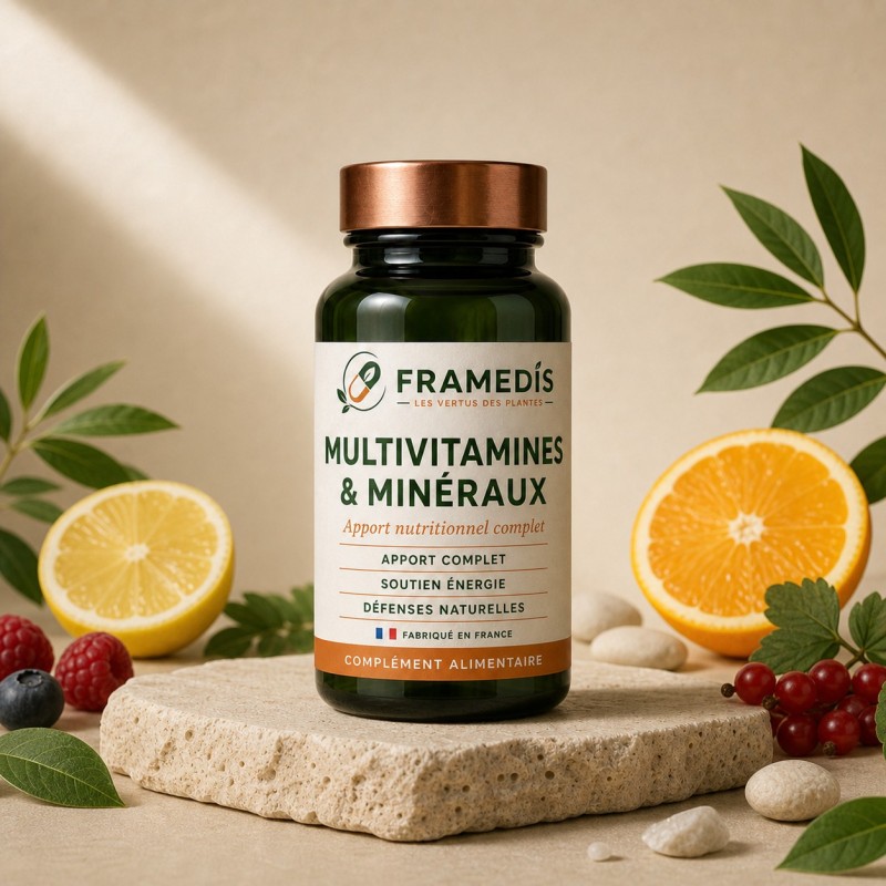 Multivitamines & Minéraux 200 gélules | Framedis