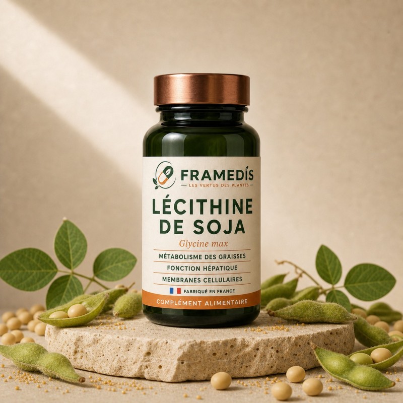 Lécithine de Soja en capsules — Cœur & cholestérol | Framedis