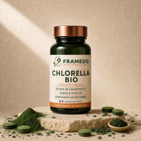 Chlorella BIO en comprimés 500 mg — Antioxydant & vitalité | Framedis