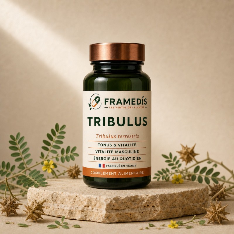 Tribulus 200 gélules — Tonus & Vitalité | Framedis