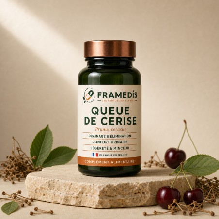 Queue de Cerise 200 gélules — Minceur & Drainage | Framedis
