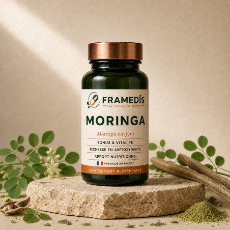 Moringa 200 gélules — Tonus & Vitalité | Framedis