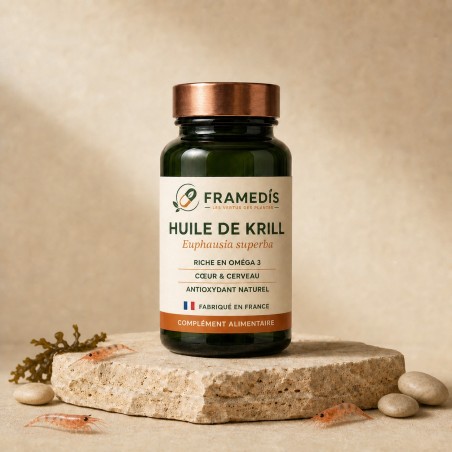 Huile de Krill 90 capsules — Oméga 3, EPA & DHA | Framedis