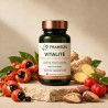 Vitalité 200 gélules — Guarana, kola, gingembre, vitamine C | Framedis