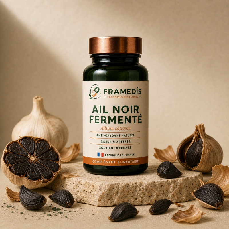 Ail Noir Fermenté en gélules — Anti-oxydant cardio | Framedis