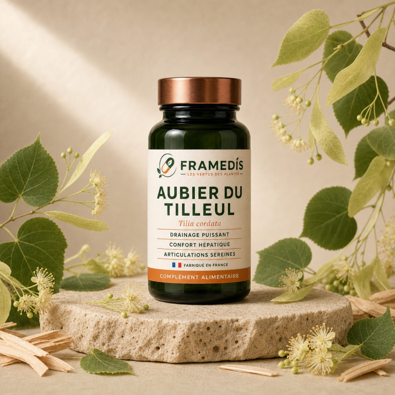 Aubier du Tilleul 200 gélules - Drainage & confort | Framedis