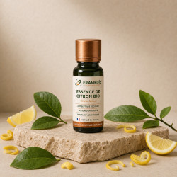 Essence Citron BIO 10 ml - Antiseptique & dépuratif | Framedis