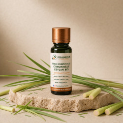 Huile Essentielle Citronnelle Ceylan BIO 10 ml | Framedis
