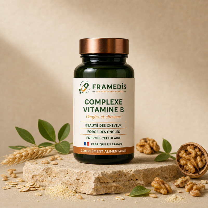 Complexe Vitamine B 200 cp - Cheveux & ongles | Framedis