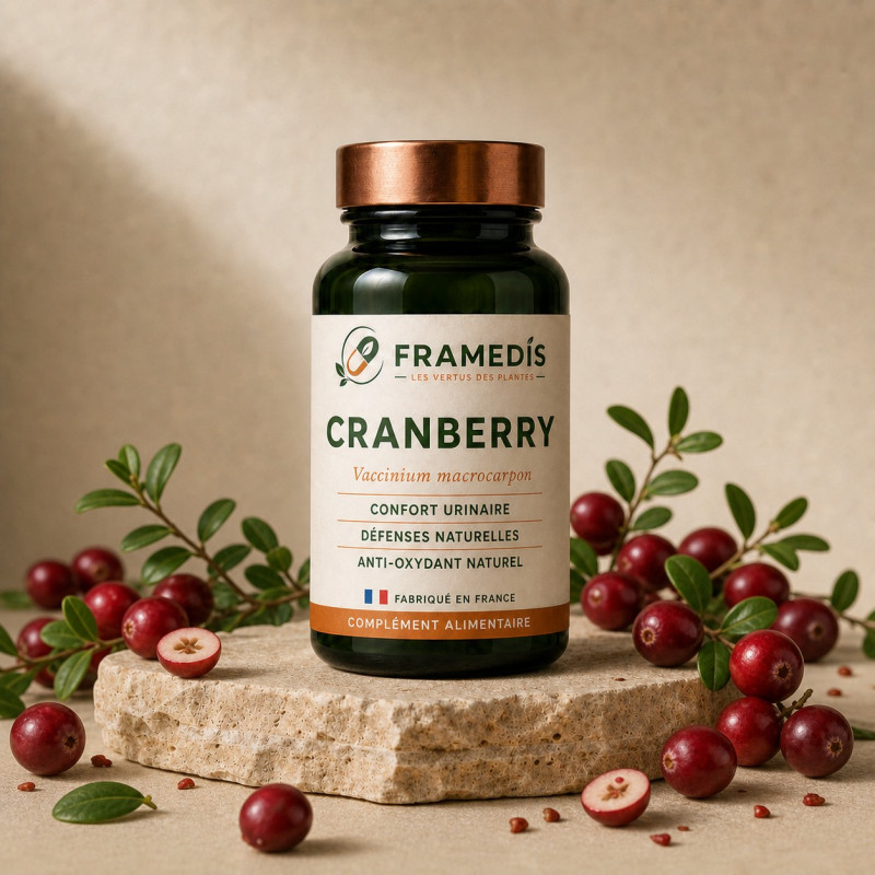 Cranberry (Canneberge) en gélules — Confort urinaire | Framedis