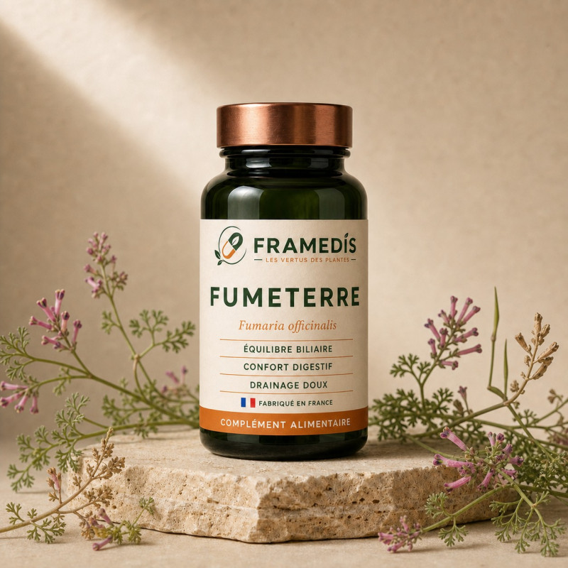 Fumeterre 200 gélules - Confort hépato-biliaire | Framedis