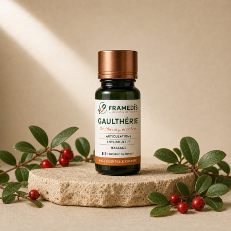 Huile Essentielle Gaulthérie 10 ml - Articulations | Framedis