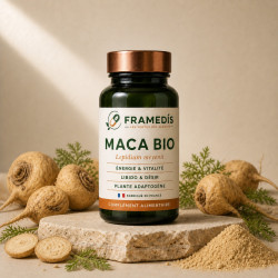 Maca BIO en comprimés — Énergie, libido & adaptogène | Framedis