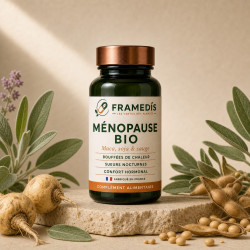 Ménopause BIO — Complexe maca, soja & sauge | Framedis