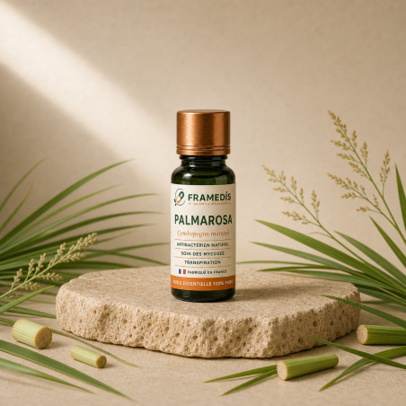 Huile Essentielle Palmarosa 10 ml - Antibactérien | Framedis