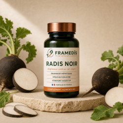 Radis noir 200 gélules - Drainage du foie & vésicule | Framedis