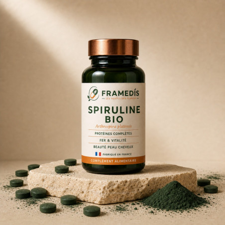 Spiruline BIO 120 comprimés - Super-aliment | Framedis