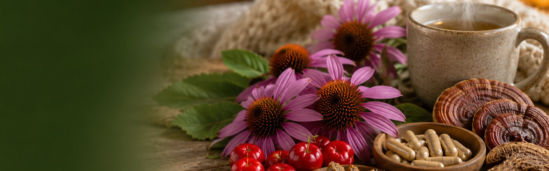 Compléments naturels pour les défenses immunitaires : vitamine D, zinc, échinacée et propolis